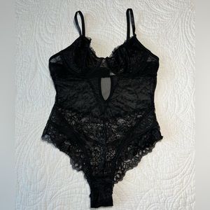 Black Jessica Simpson lace teddy lingerie. Size small.